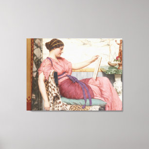 Mujer Elegante De Arte Vintage En Rosa