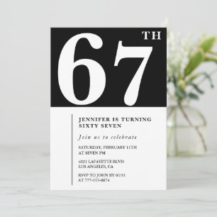 Mujer Elegante Moda de invitación de cumpleaños 67
