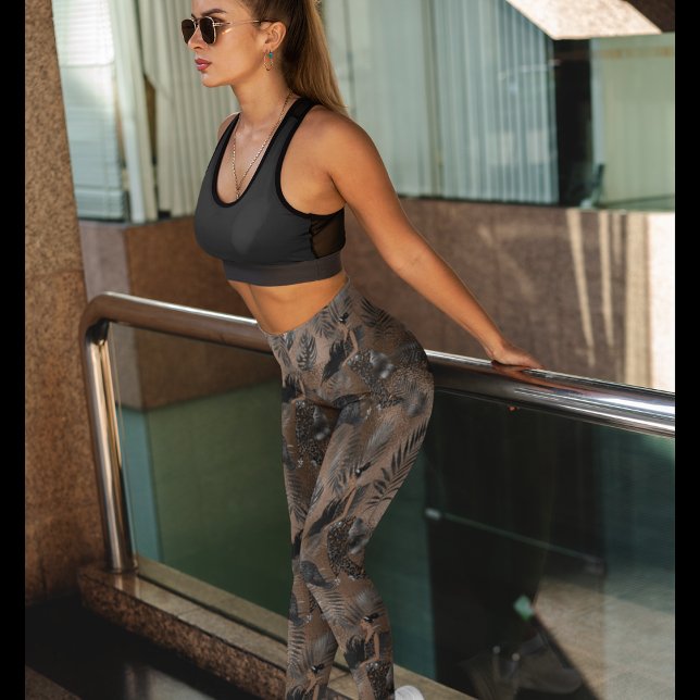 Mujer elegante y el leopardo Leggings - Bonito (Subido por el creador)