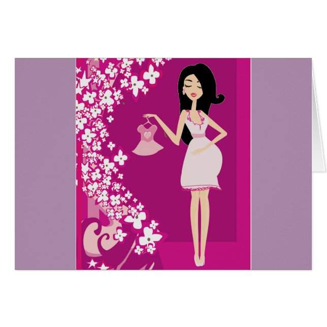 mujer embarazada latina (Anverso (Horizontal))