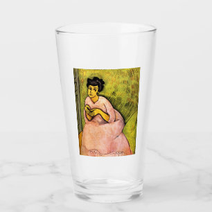 Mujer en arte rosa (mujer elegante) (retrato femen