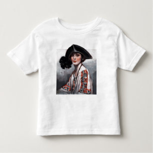 Mujer en blusa bordada