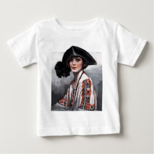Mujer en blusa bordada