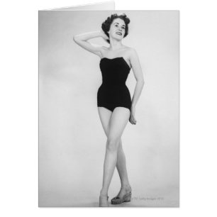 Mujer en corsé negro