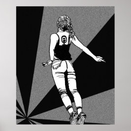 Mujer en crecimiento - Arte gráfico feminista negr