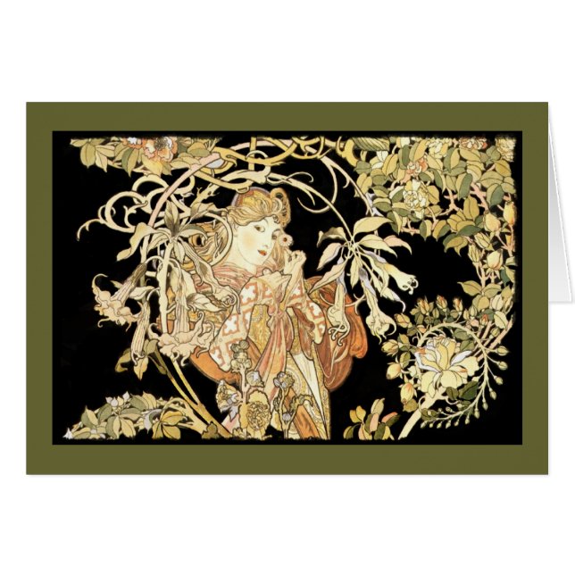 Mujer en el Jazmín Vines (Anverso (Horizontal))