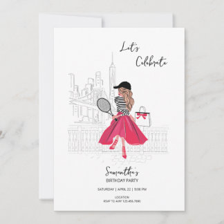 Mujer en la ciudad de Nueva York – Invitación a fi