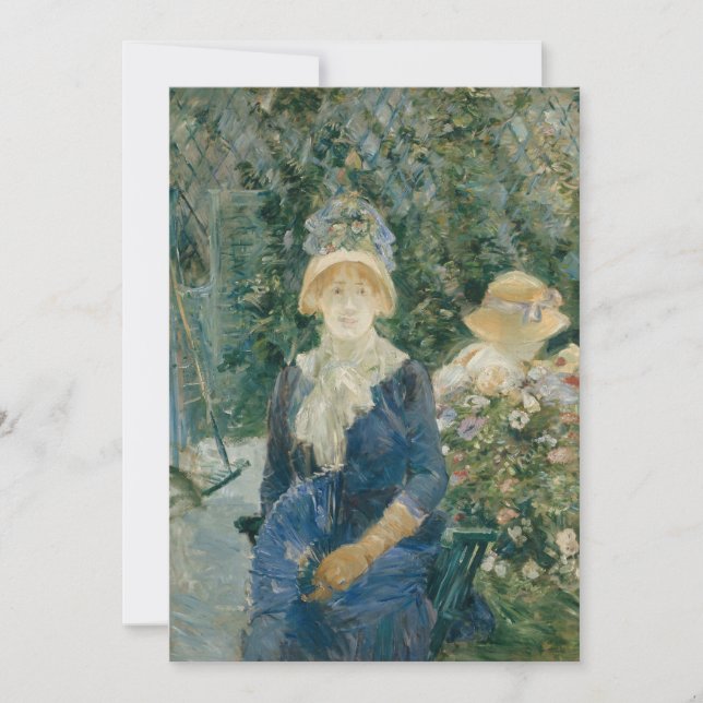 Mujer en un jardín | Berthe Morisot (Anverso)