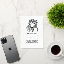 Mujer enamorada poema rosas blancas y negras
