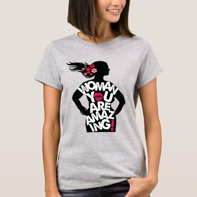 Mujer, eres una increible camiseta feminista motiv (Anverso)
