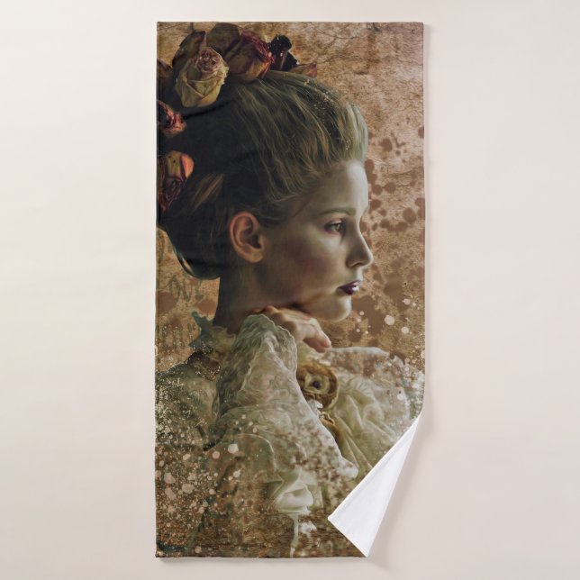 Mujer fantasma halloween (Toalla de baño)