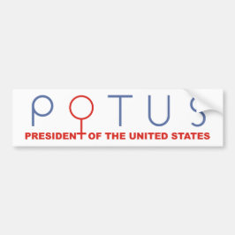 Mujer femenina de señora presidente de la pegatina