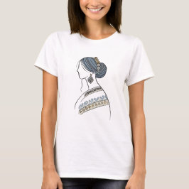 Mujer folclórica ucraniana | Camiseta de arte de l