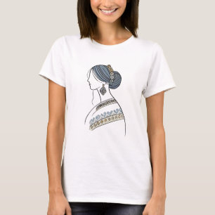 Mujer folclórica ucraniana   Camiseta de arte de l