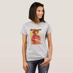Mujer forajada camiseta oeste salvaje