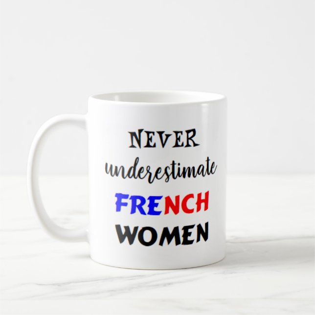 mujer francesa taza de café (Izquierda)
