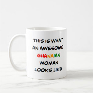 mujer ghanesa, increíble taza de café