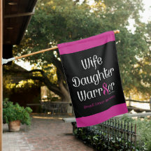 Mujer: Guerrera de la hija... Bandera de la casa d