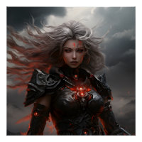 Mujer guerrera trueno y Poster relámpago