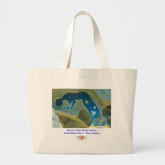 Mujer hecha del cosmos/del bolso (Frente)