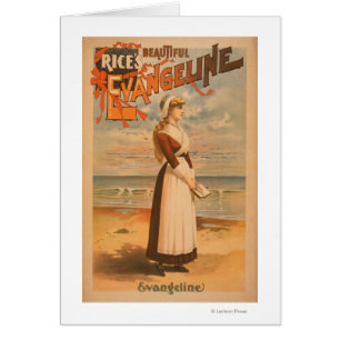 Mujer hermosa de Evangeline del arroz en el océan