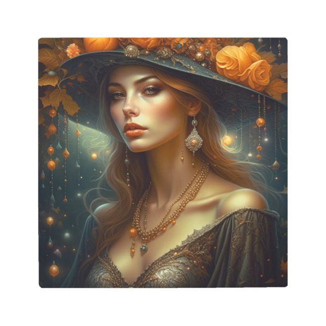 Mujer hermosa en arte etéreo Gorra (Anverso)