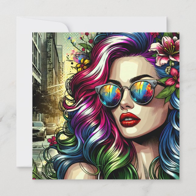 Mujer Hermosa en la Ciudad (Anverso)