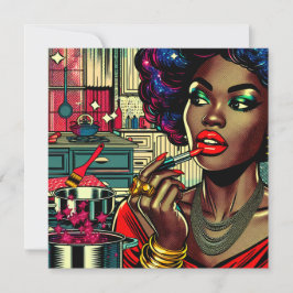 Mujer hermosa poniéndose el lápiz labial