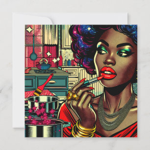 Mujer hermosa poniéndose el lápiz labial