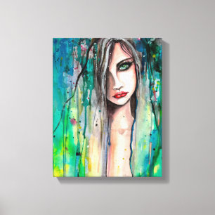 Mujer Hermosa Retrato Abstracto Arte Fantasía