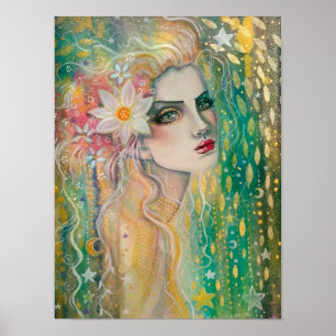 Mujer Hermosa Retrato Arte de Fantasía