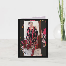 Mujer humorística del mes Tarjeta de felicitación 