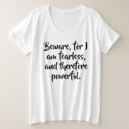 Mujer intrépida cita en escritura moderna personal