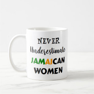 mujer jamaicana taza de café