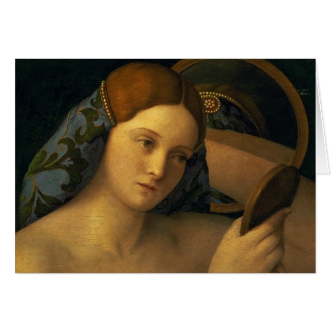 Mujer joven en su retrete (Anverso (Horizontal))