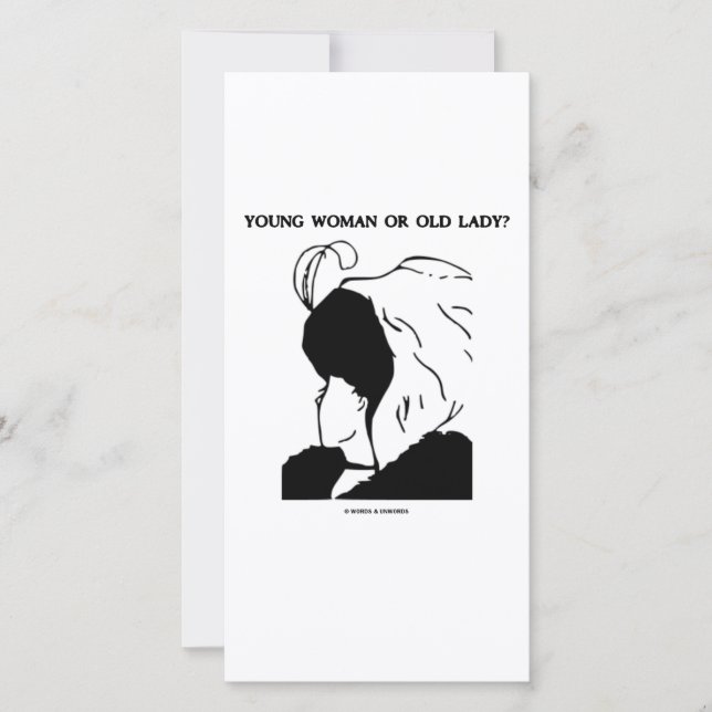 ¿Mujer Joven O Vieja? (Ilusión óptica) (Anverso)