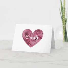 Mujer Lana 7 Aniversario Boda tarjeta de corazón r