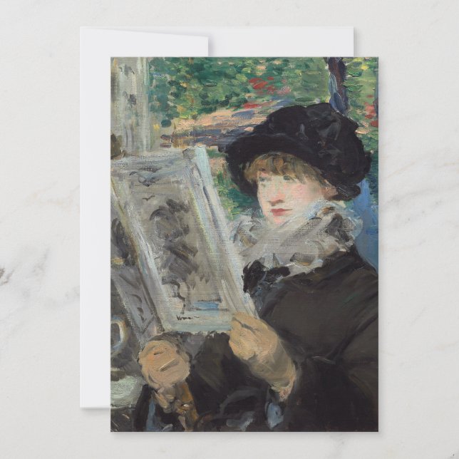 Mujer leyendo | Édouard Manet (Anverso)
