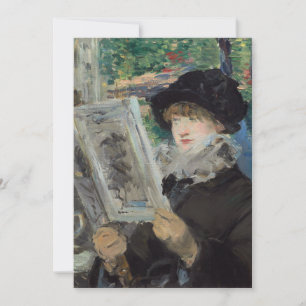 Mujer leyendo   Édouard Manet