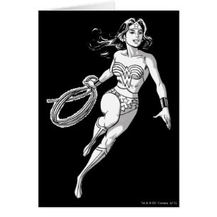 Mujer Maravilla Lasso Blanco y Negro