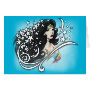 Mujer Maravilla y estrellas