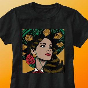 Mujer Mariachi Mexicana - Camisa de Patrimonio His