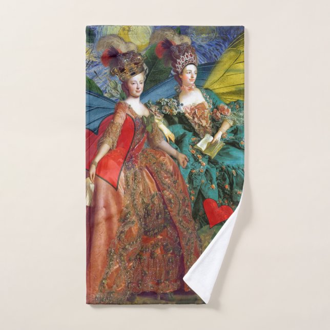 Mujer Mariposa Caprichosa Géminis Gótica Clásica (Toalla de mano)