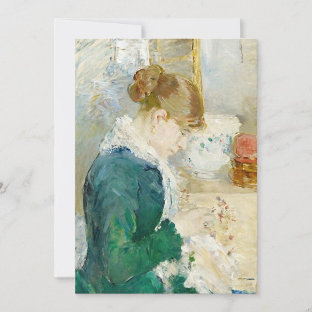 Mujer masticando | Berthe Morisot (Anverso)