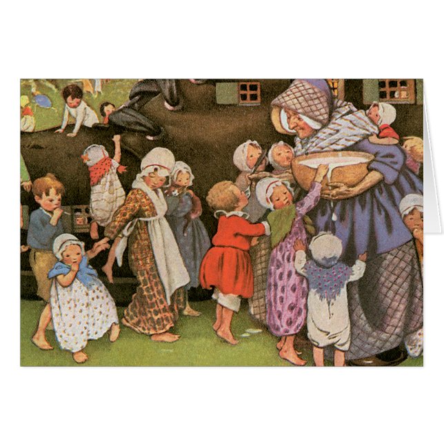 Mujer mayor en el zapato (Anverso (Horizontal))