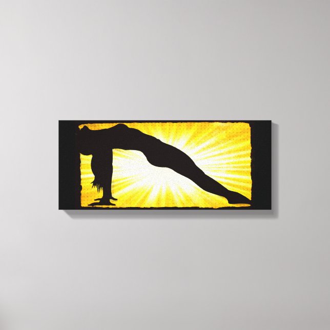 Mujer Meditación Zen Arte de Lienzo de Pared (Anverso)