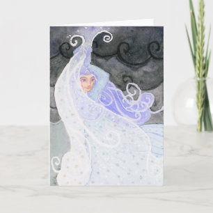 "Mujer meteorológica: Tormenta de nieve" Tarjetas