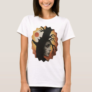 Mujer mística del árbol de otoño - Camiseta de fan