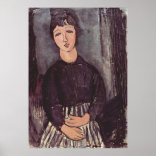 Mujer modigliani en arte moderno negro