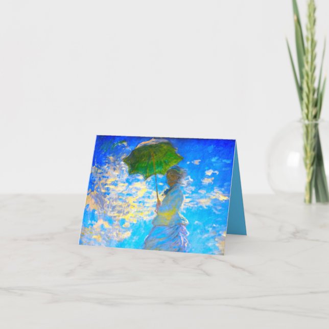Mujer Monet con Invitación de Parasol (Anverso)